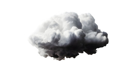 Wall Mural - black heavy dark weather cloud on transparent background