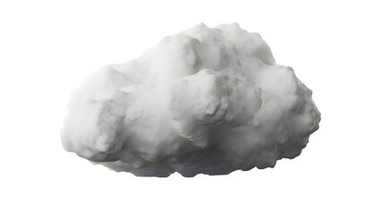 Wall Mural - grey bad weather rain cloud on transparent background