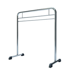 Poster - Metallic clothes rack with transparent background, perfect for showcasing clothes and fashion items