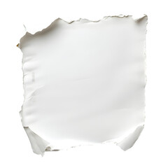 Poster - Versatile white ripped paper with transparent background for design projects