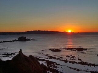 Wall Mural - Amanecer en la ría de Ares, Galicia