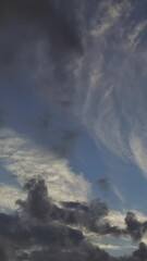 Wall Mural - timelapse with beautiful sunset sky. vertical video