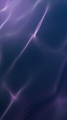 Aufkleber - Abstract digital lines wave background. Digital particle cyber or technology background. Animation seamless loop.