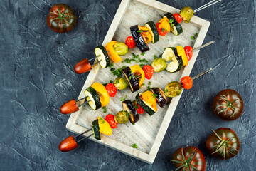 Sticker - Roasted Vegan skewers.