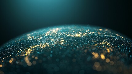 Poster - Global business, communication and international news concept. Glowing network of interconnected lights