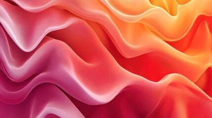 Wall Mural - Colorful abstract waves create a dynamic and fluid visual effect.
