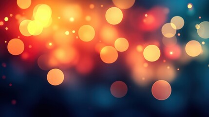 Wall Mural - Colorful bokeh lights on a soft background, creating a dreamy and festive atmosphere.
