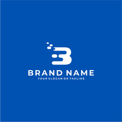 b custom logo modern minimalist simple for the company