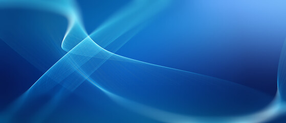 Wall Mural - smooth abstract blue waves background