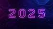 © wisuals - Neon Pink 2025 Digital New Year Background