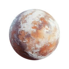 Poster - Planet rotating in space with a transparent background for seamless integration into any project