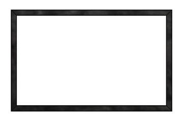 Poster - sleek black geometric photo frame isolated on white background, perfect for modern decor. minimalist design enhances any artwork or photograph, adding touch of elegance to your space