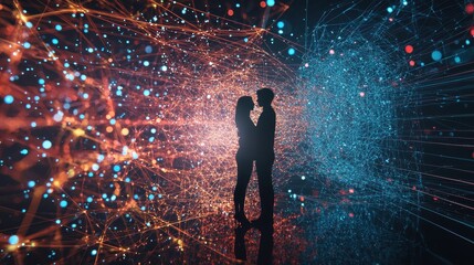 Poster - Dynamic Visualization of Social Media Interaction in a Creative Abstract Art Concept