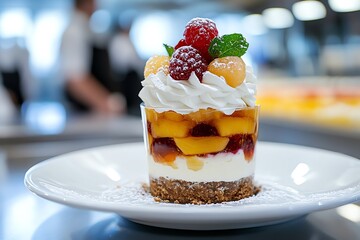 Delicious Layers of Mousse and Fruit