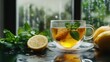 © Muhammad - Aromatic Honey Lemon Mint Tea by the Rainy Window