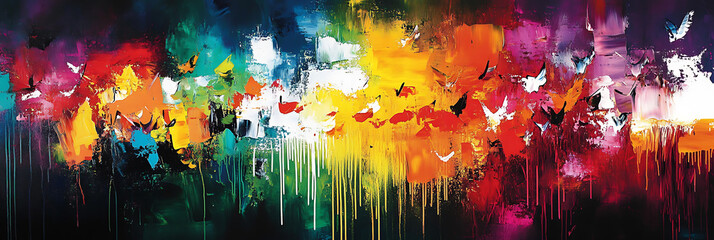 Leinwandbilder - Colorful abstract art,