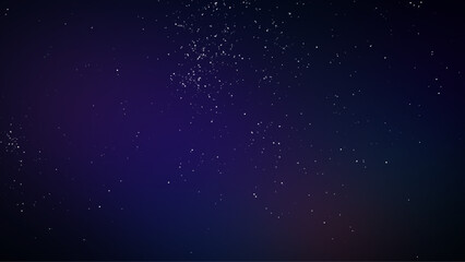 Wall Mural - starry night sky. glowing stars in space. galaxy background. new year celebration backdrop concept.