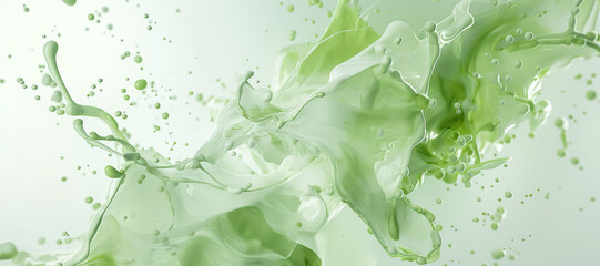 green water splash background 8