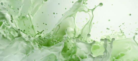 green water splash background 3