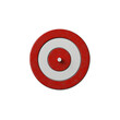 © Tali Design - 3D Render of a Red and White Target with a Small Central Bullseye