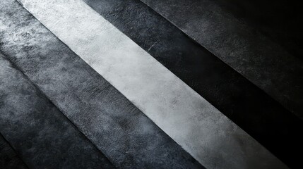 Poster - Minimalist indoor art textured gradient from dark charcoal to light grey