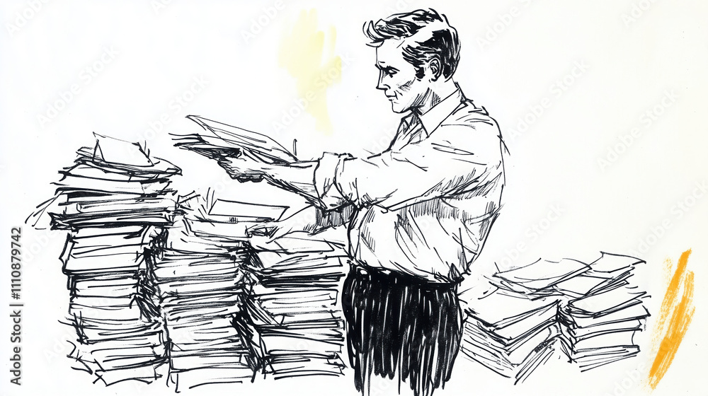 manual process, documentation, paperwork, printing, manual, automation ...