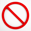 © pungky - A red circle with a diagonal red bar through it, signifying a prohibition or a 'no' sign.