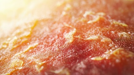 Poster - Close-up of Textured Surface with Warm Tones, Highlighting Intricate Patterns, Ideal for Abstract Art, Design, Background, or Culinary Themes in Stock Photography