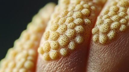 Poster - Close-Up Macro Shot of Textured Skin with Unique Bumps and Patterns Highlighting the Intricacies of Nature’s Design in High Detail