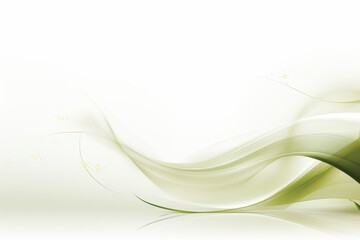 Poster - Abstract representation of a leaf or flower with minimalist details and harmonious colors