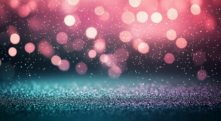 Poster - Colorful bokeh lights creating a dreamy background in a soft gradient of hues