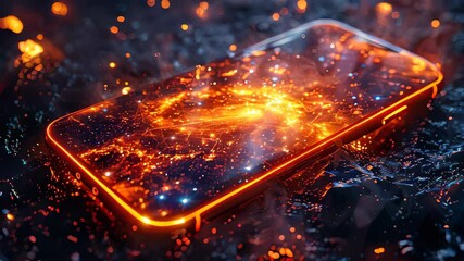 Poster - Discovering a Cosmic Universe Through a Radiant Mobile Phone Display in a Dark Setting