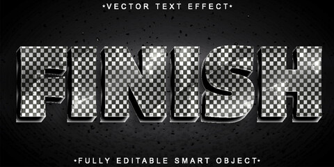 Poster - Finish Vector Fully Editable Smart Object Text Effect