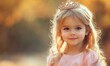 © Александр Михайлюк - A cute little girl, wearing a pink princess dress, with a small crown