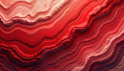 Aufkleber - Abstract textured surface with rich red tones, marbled patterns. Elegant design with varying shades of red, orange. Looks like textured stone rock. Potential uses include wallpaper background design.