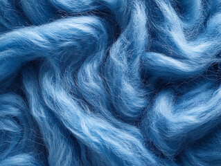 Aufkleber - Blue felt fabric texture as background, melange fuzzy woolen cloth textured, close up of textile surface