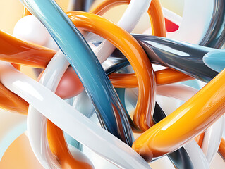 Aufkleber - Abstract 3d background design