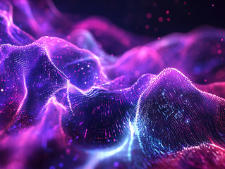 Poster - Abstract digital data background, art can be used in the description of network abilities, technological processes, digital storages, science, education, etc