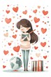 © Puji - Happy teacher avatar background world teacher day celebration with happy teachers ai generated
