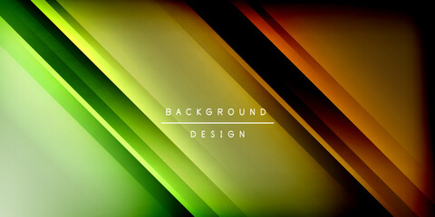 Poster - Bright lines background. Gradient geometric template wallpaper