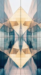 Poster - Abstract Glass Building Reflections Modern Architecture