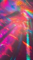 Aufkleber - Abstract Vibrant Light Refractions Through Glass