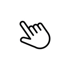 Poster - pointing hand click icon. Click cursor Vector icon