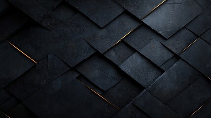 Aufkleber - Textured black surface and diagonal lines a close-up view of contemporary digital artwork in modern aesthetic