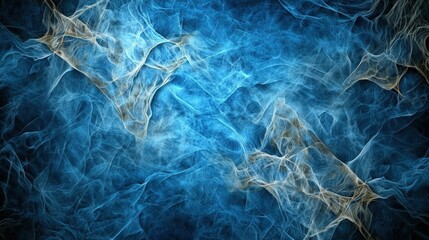 Poster - Dynamic abstract blue waves underwater art digital background tranquil environment artistic viewpoint creative concept