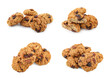 © New Africa - Tasty cookies with nuts and dried cranberries isolated on white