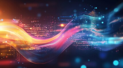 Poster - Dynamic Technology Background Featuring Abstract Software Elements, Futuristic Design, and Geometric Patterns for Modern Digital Projects and High-Tech Visuals
