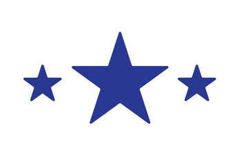 Wall Mural - five stars customer product rating review flat icon for apps and websites.