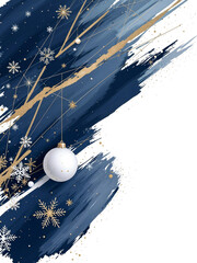 Poster - New Year background, Christmas gift card with space for text. Generative AI