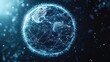 © SY - Glowing Earth with interconnected nodes; represents global network. Ideal for technology, connectivity, and globalization concepts.